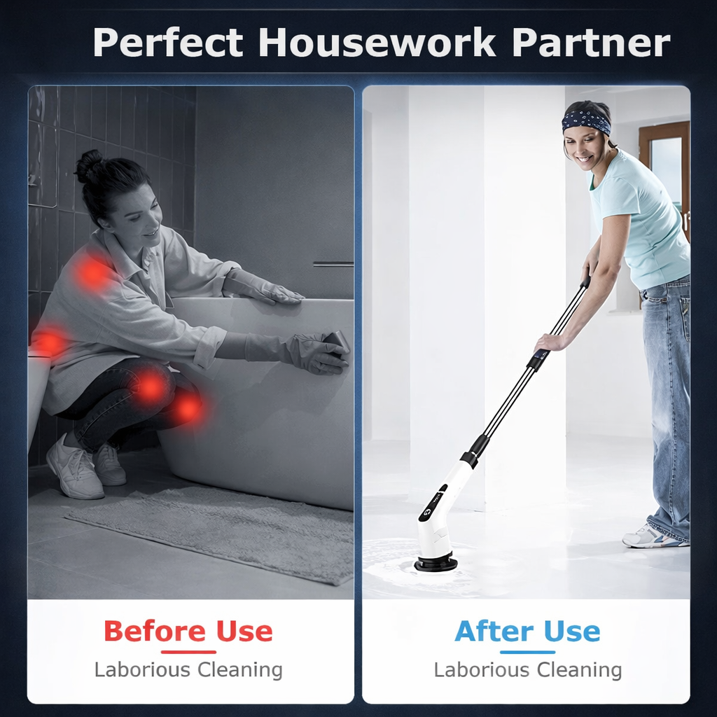 𝐄𝐥𝐞𝐜𝐭𝐫𝐢𝐜 𝐒𝐩𝐢𝐧 𝐒𝐜𝐫𝐮𝐛𝐛𝐞𝐫 – 𝐂𝐨𝐫𝐝𝐥𝐞𝐬𝐬 𝐂𝐥𝐞𝐚𝐧𝐢𝐧𝐠 𝐁𝐫𝐮𝐬𝐡 𝐰𝐢𝐭𝐡 𝟖 𝐑𝐞𝐩𝐥𝐚𝐜𝐞𝐚𝐛𝐥𝐞 𝐇𝐞𝐚𝐝𝐬 & 𝟐 𝐒𝐩𝐞𝐞𝐝 𝐌𝐨𝐝𝐞𝐬