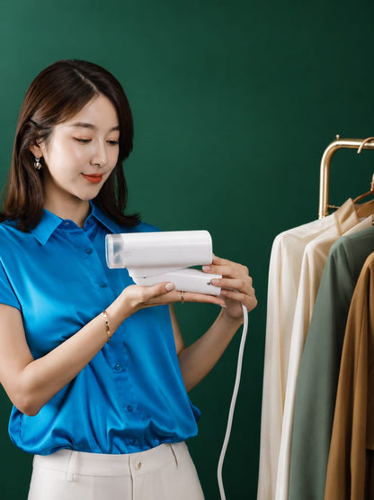 Foldable Handheld Steam Iron – Portable Wrinkle-Free Garment Care Machine