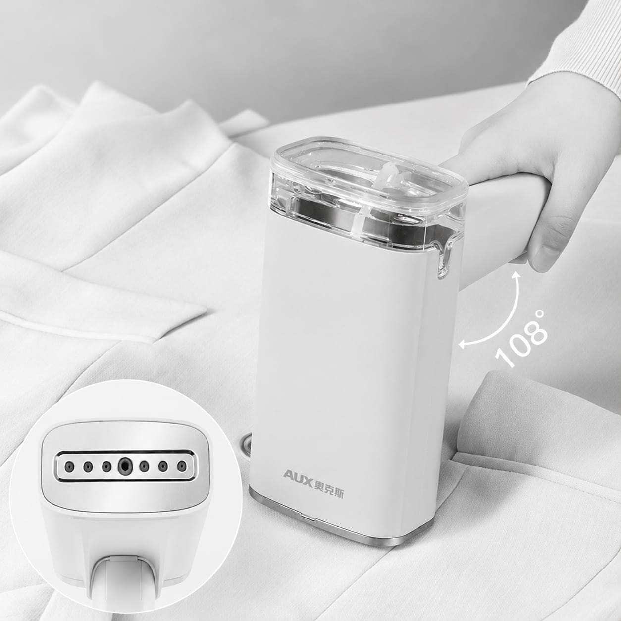 Foldable Handheld Steam Iron – Portable Wrinkle-Free Garment Care Machine