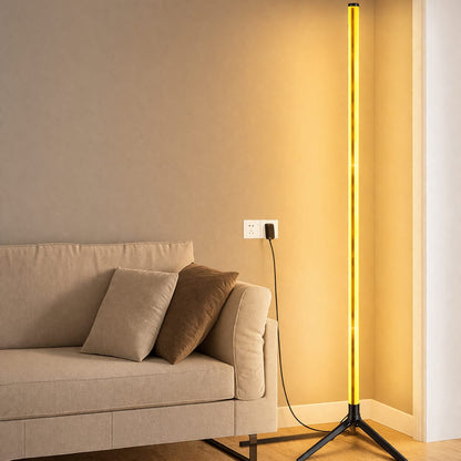 RGB LED Floor Lamp – Space-Saving Modern Smart Ambient Corner Light
