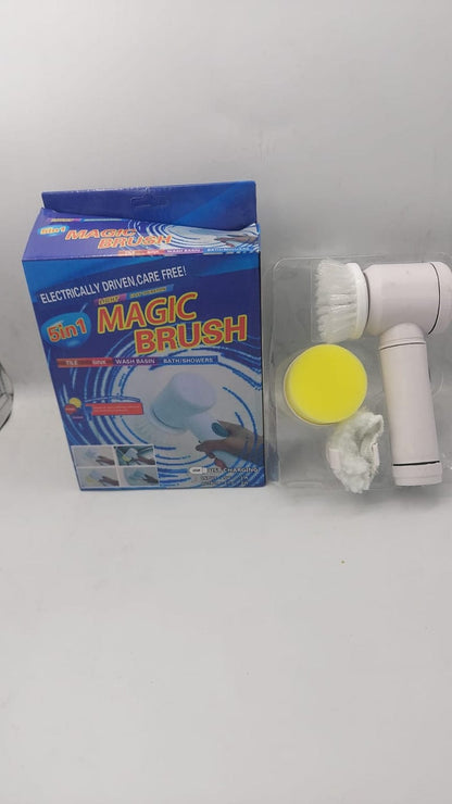 5-in-1 Electric Cleaning Brush – Handheld Power Scrubber for Kitchen & Bathroom