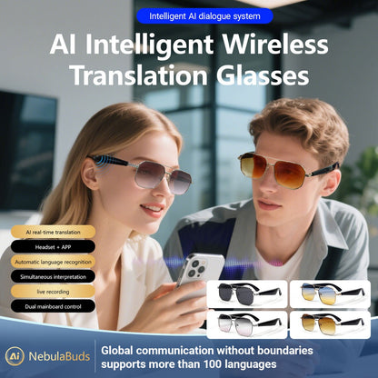 𝐀𝐈 𝐒𝐦𝐚𝐫𝐭 𝐑𝐞𝐚𝐥-𝐓𝐢𝐦𝐞 𝐓𝐫𝐚𝐧𝐬𝐥𝐚𝐭𝐢𝐨𝐧 𝐆𝐥𝐚𝐬𝐬𝐞𝐬 – 𝐖𝐢𝐫𝐞𝐥𝐞𝐬𝐬 𝐌𝐮𝐥𝐭𝐢-𝐋𝐚𝐧𝐠𝐮𝐚𝐠𝐞 𝐒𝐦𝐚𝐫𝐭 𝐖𝐞𝐚𝐫𝐚𝐛𝐥𝐞