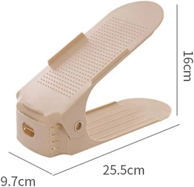 Adjustable Shoe Slot Organizer – Space-Saving Double-Layer Shoe Rack